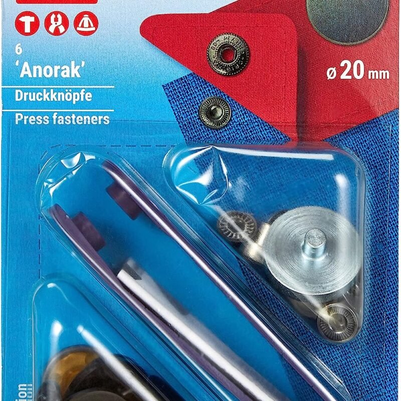 Botones de presión "Anorak" Prym con diseño 390377