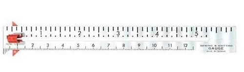 Regla medidor ojales cm y pulgadas C1303