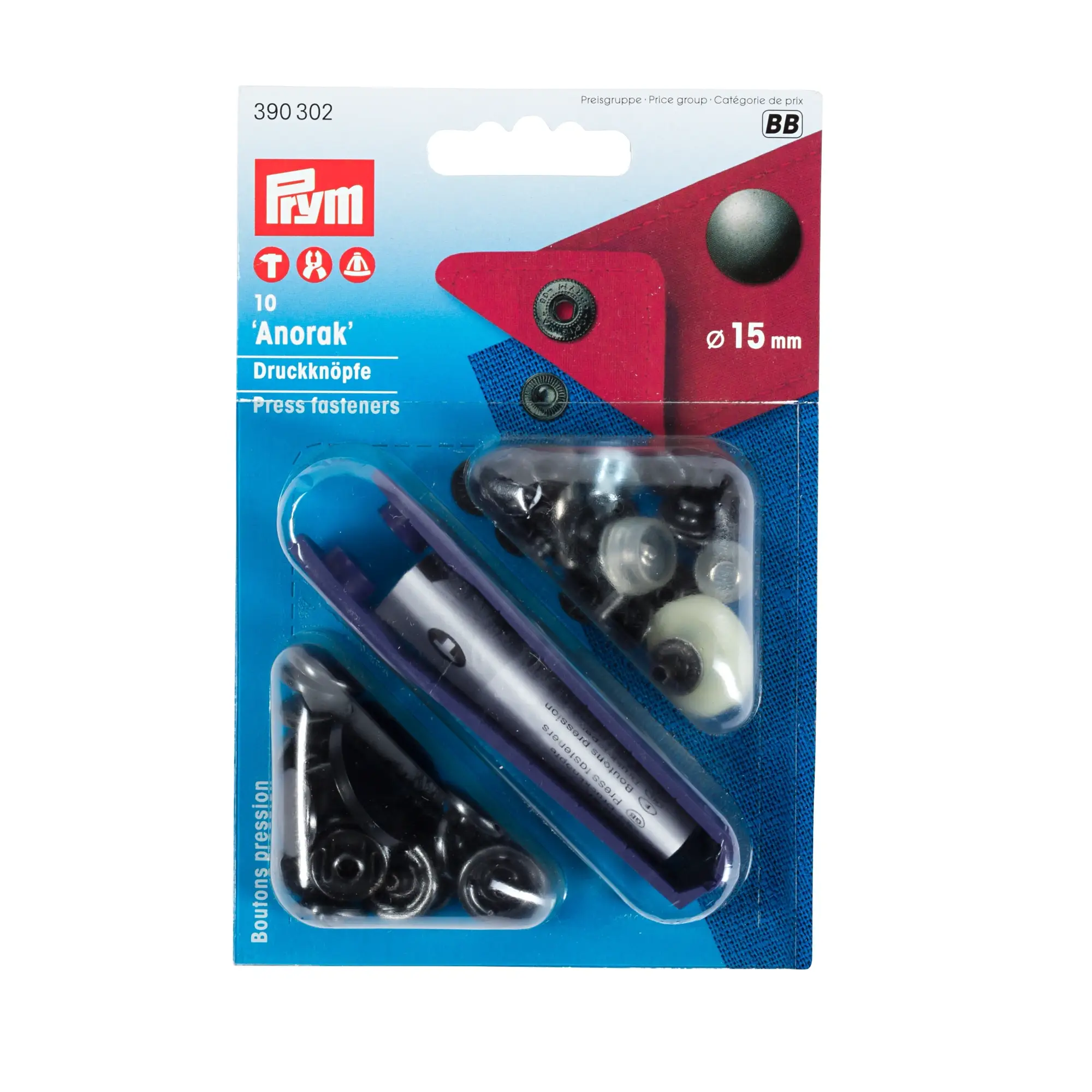 Botones de presión "Anorak" Prym 390302