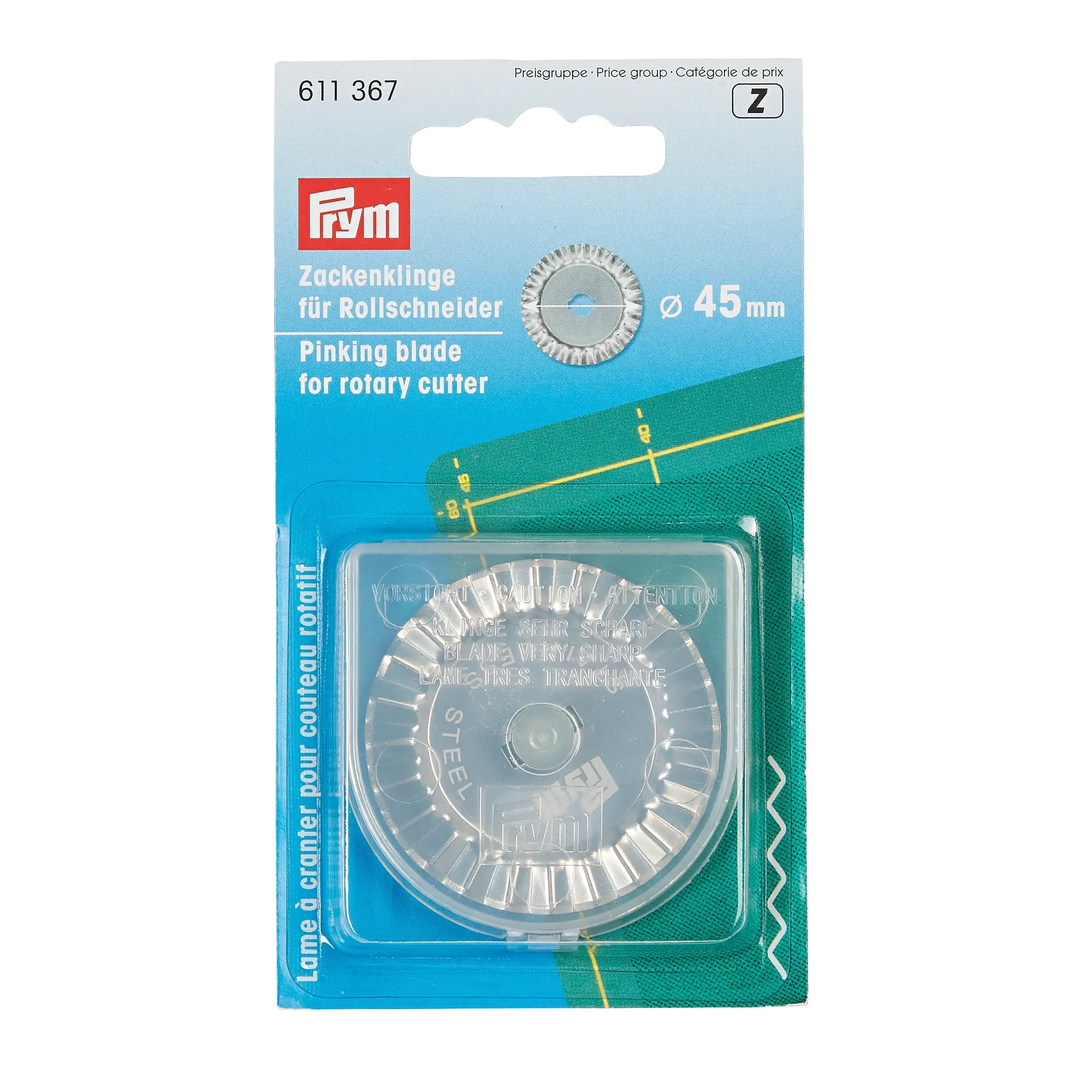 Cuchillas cútter dentada varios 45mm Prym 611367