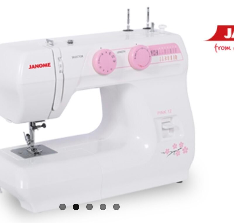 Pink 12 Janome + Caja canillas