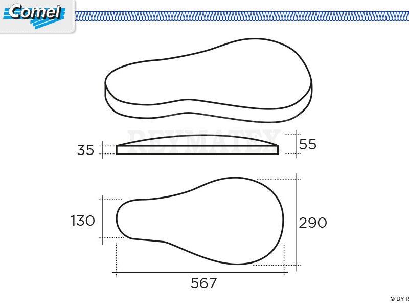 Brazos con forma de cojín Comel