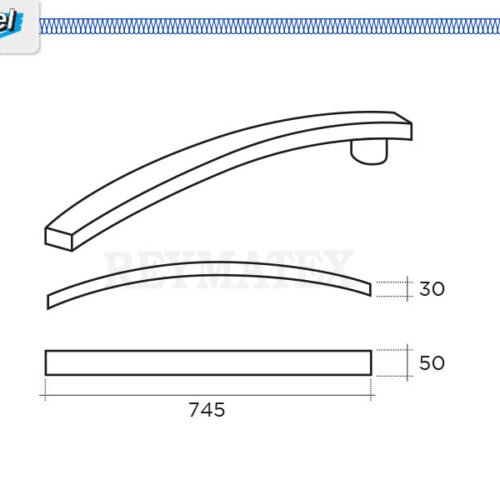 Brazo con forma ondulada