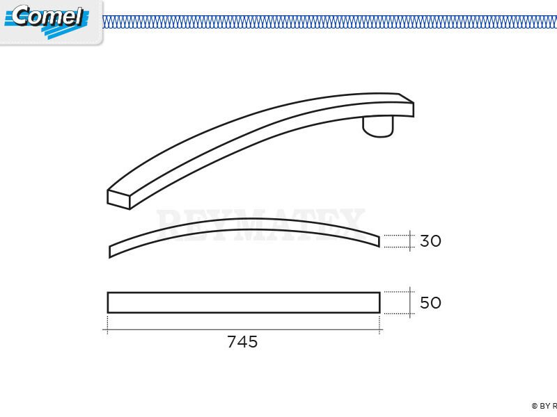 Brazo con forma ondulada