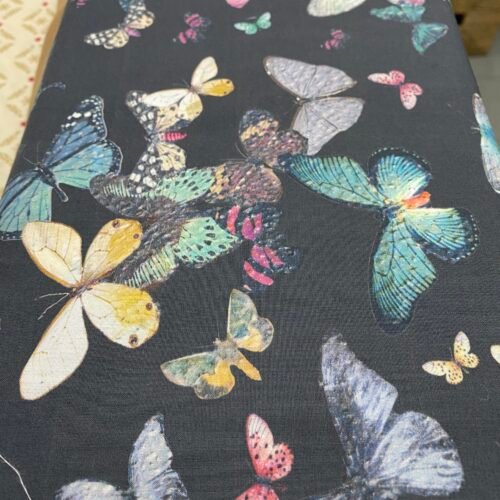 Tela estampada:“Butterflies” tejido de algodón 100%