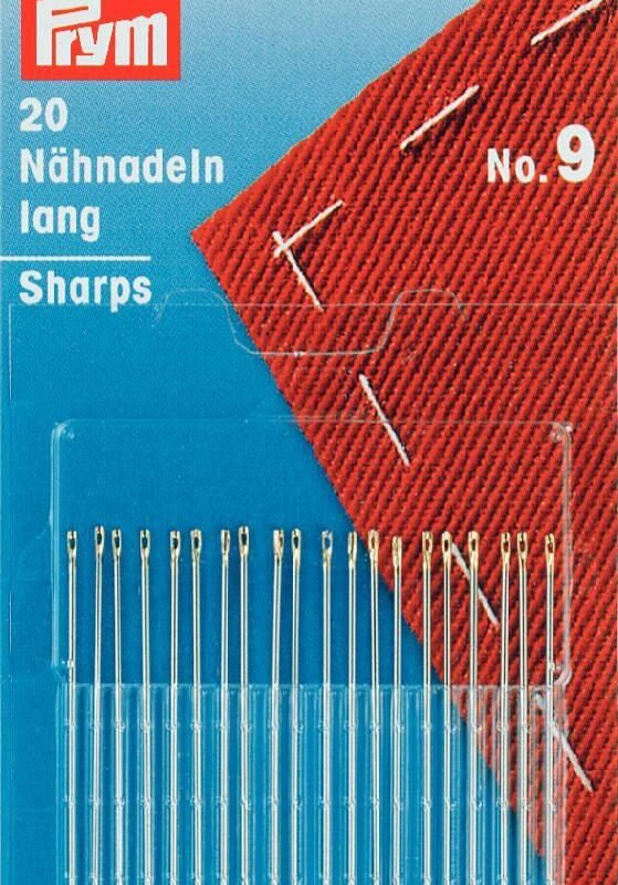 Agujas de coser a mano largas Prym Nº 9 121293