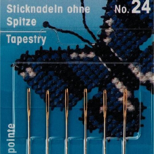 Agujas de bordar sin punta y ojo dorado Prym Nº 24 125558