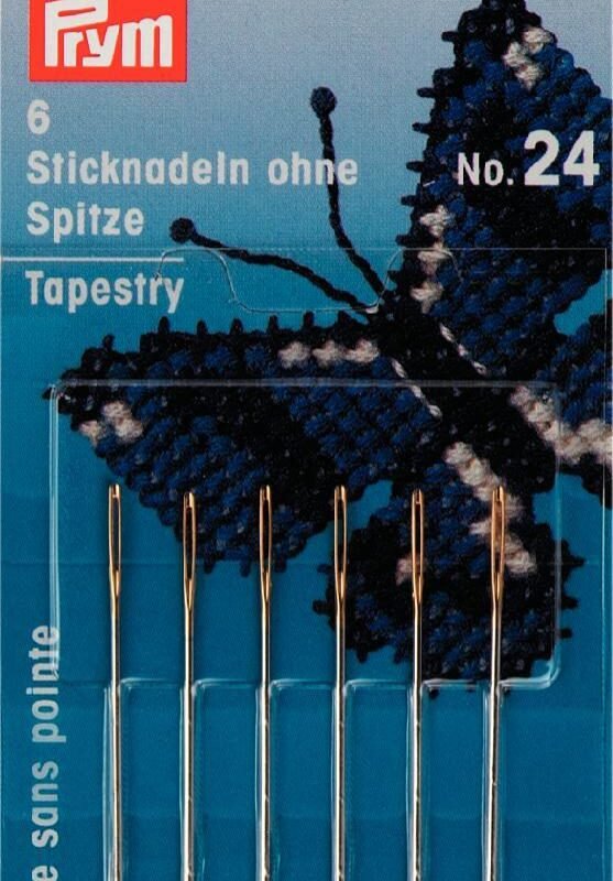 Agujas de bordar sin punta y ojo dorado Prym Nº 24 125558