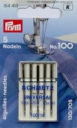 Agujas para máquina con tronco plano Prym 130/705 H nº100