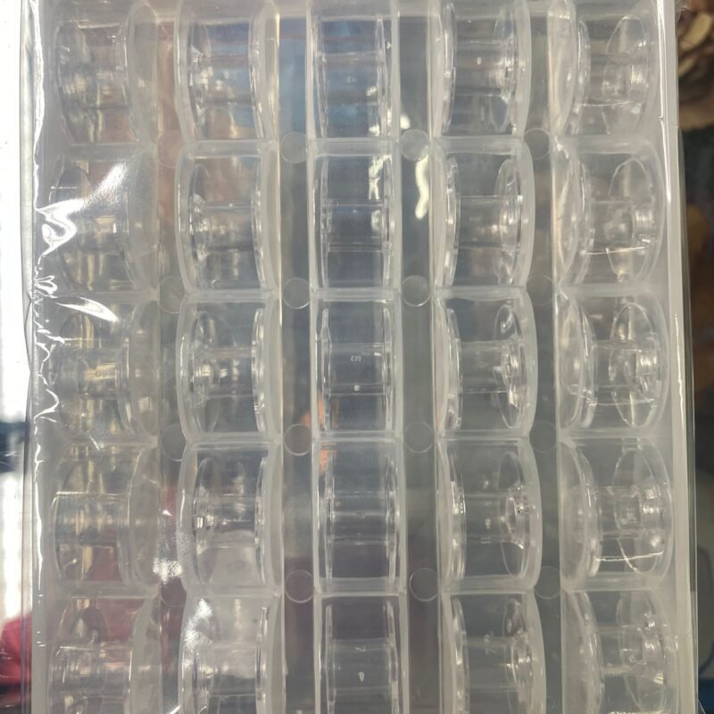 Caja de canillas con 25 canillas Transparentes