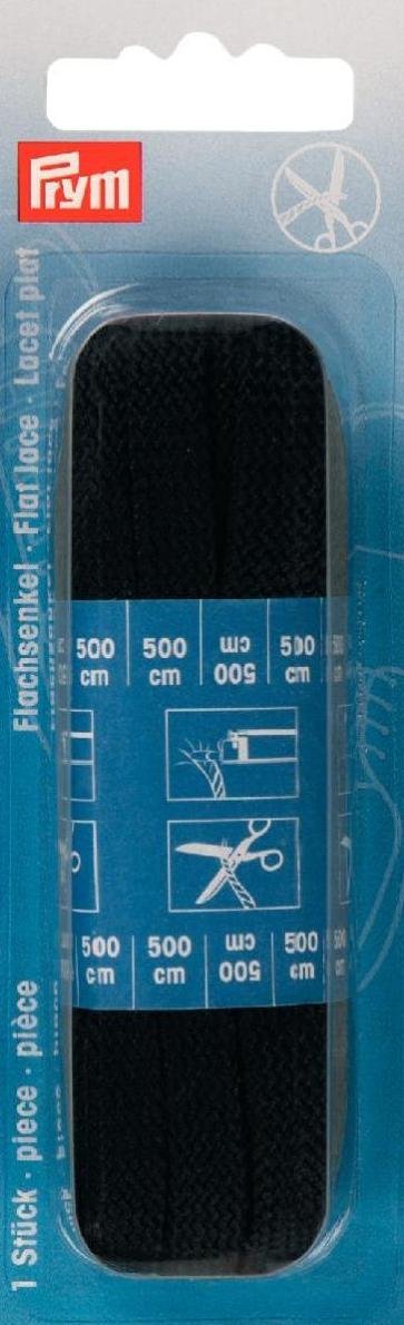 Cordón plano 10mm negro Prym 974770