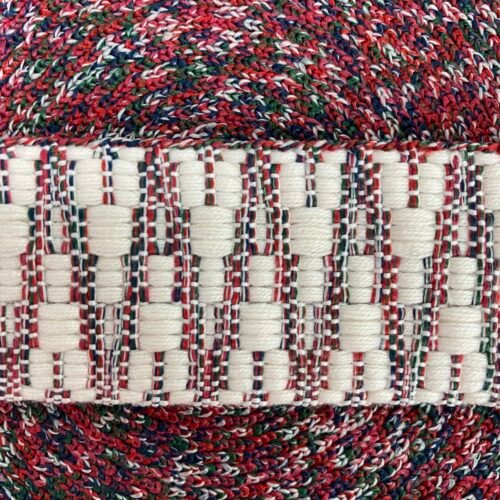 Cinta tejida combinada multicolor