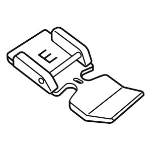 Prensatelas para cremalleras (abrochado)