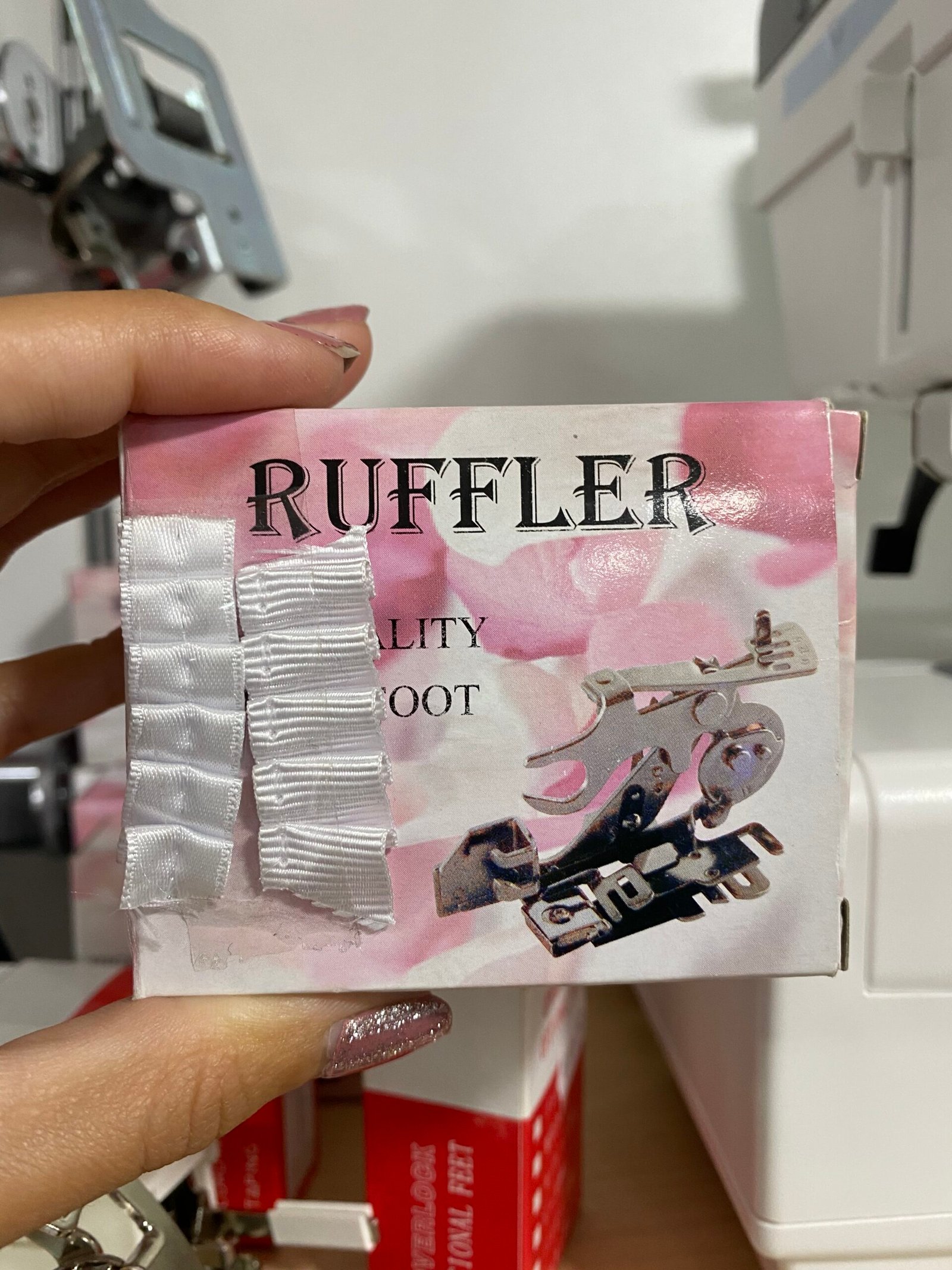 RUFFLER PRENSATELAS PARA MÁQUINA DE COSER