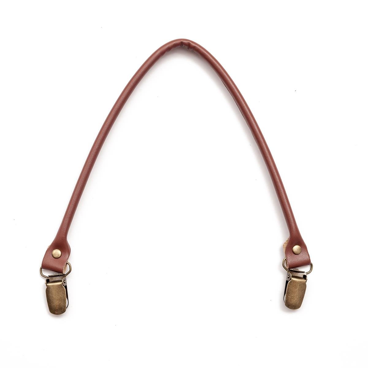 ASA POLIPIEL CON PINZA BRONCE 39 CM