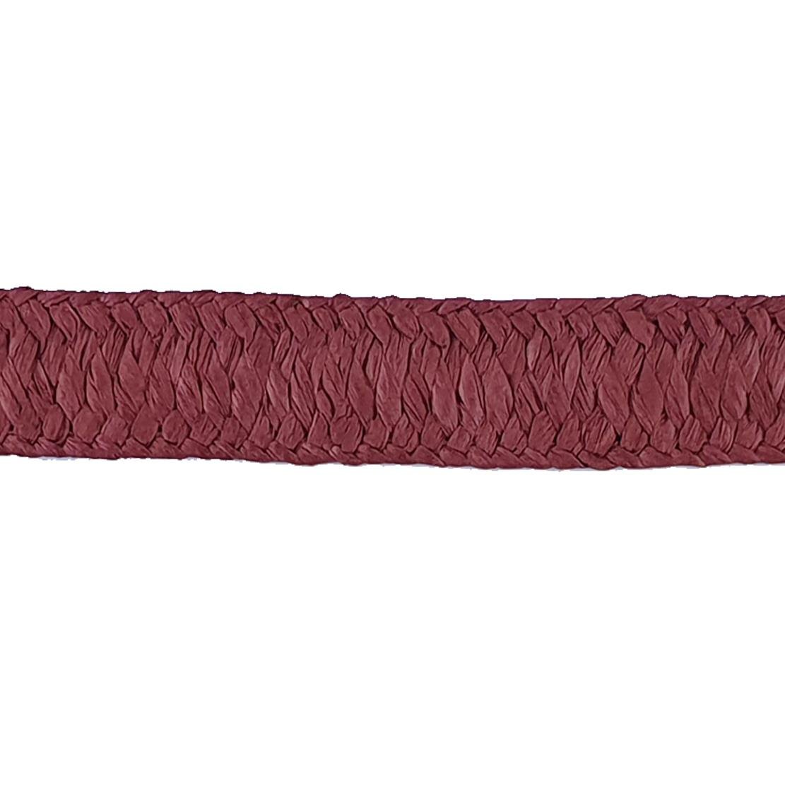 CINTA 3 CM. MIMBRE - PAJA - GRANATE