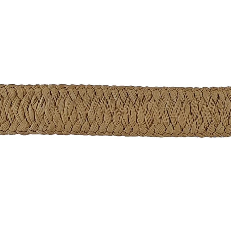 CINTA 3 CM. MIMBRE - PAJA - MARRÓN CLARO