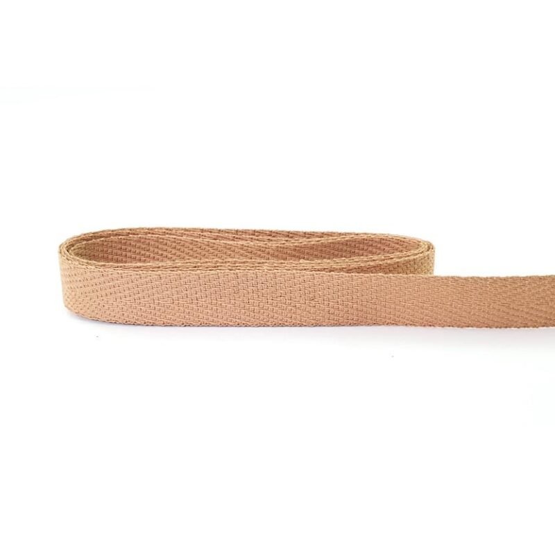 CINTA ALGODÓN EN FORMA ESPIGUILLA 1.5 CM-BEIGE