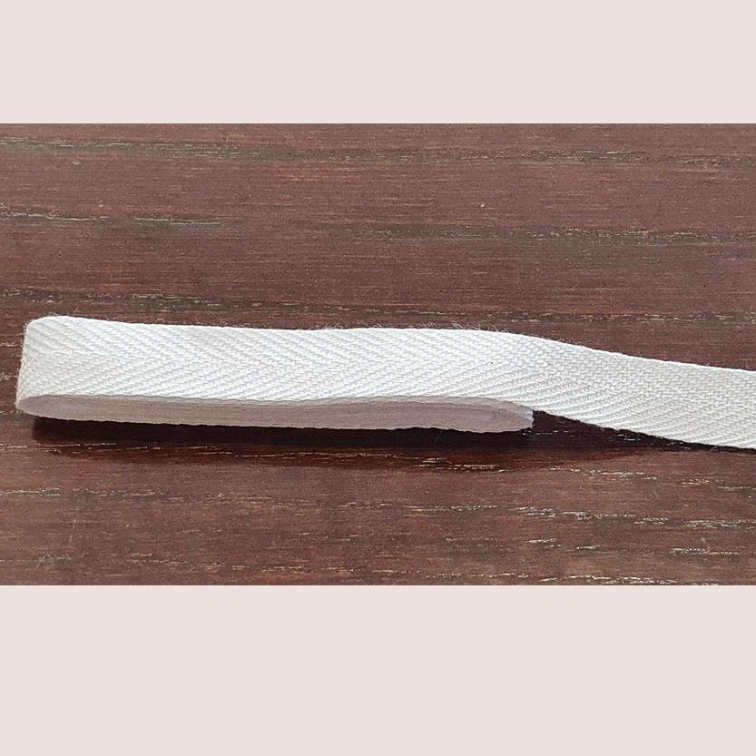 CINTA ALGODÓN EN FORMA ESPIGUILLA 1.5 CM-BLANCO