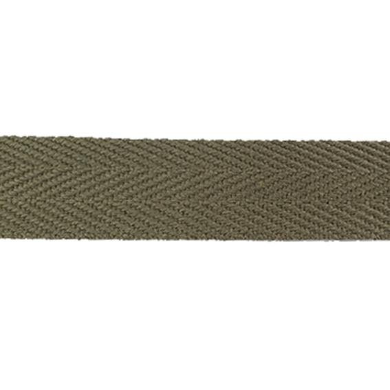 CINTA RÍGIDA ESPIGA ALGODÓN RECICLADO 3 CM.-KAKI