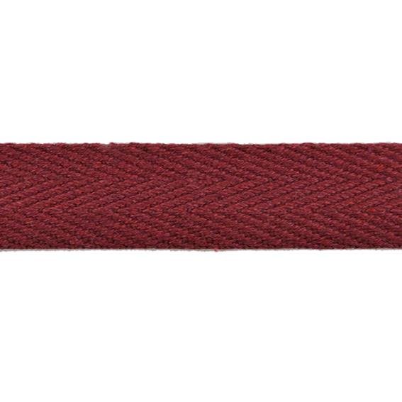 CINTA RÍGIDA ESPIGA ALGODÓN RECICLADO 3 CM.-GRANATE