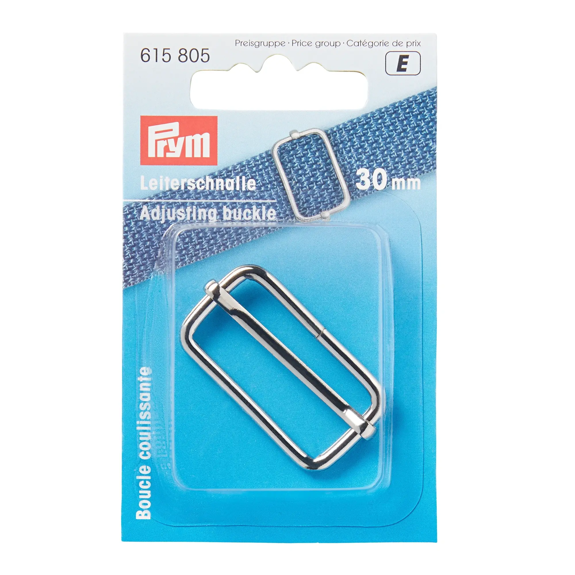 Hebilla ajustable 30 mm plateado Prym 615805
