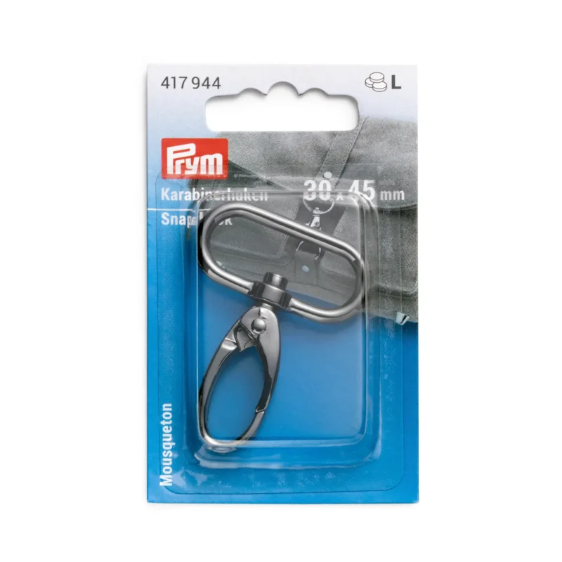 Mosquetón 30x45mm pavonado brillante Prym 417944