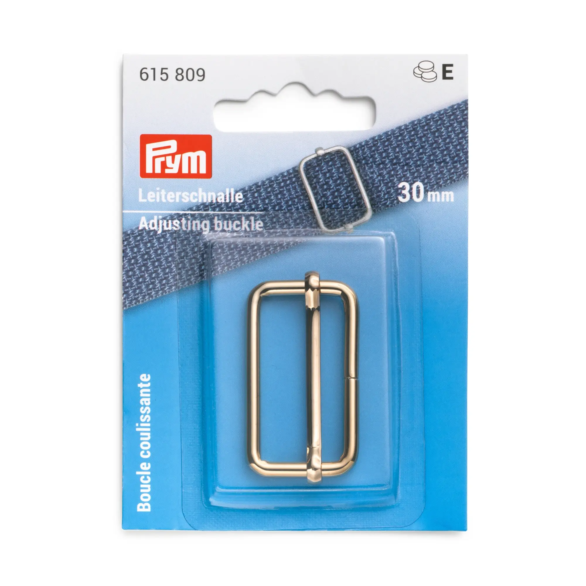 Hebilla ajustable 30 mm oro nuevo Prym 615809