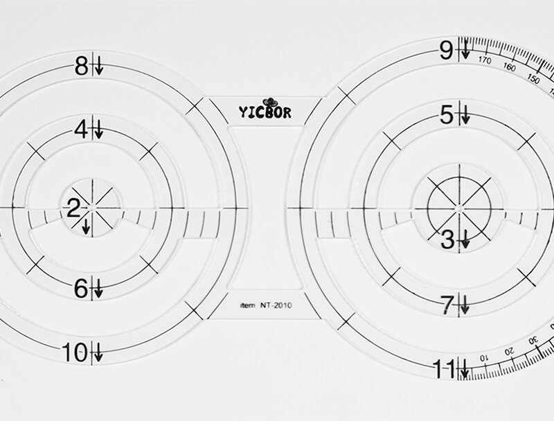 Regla círculos dobles 099241C