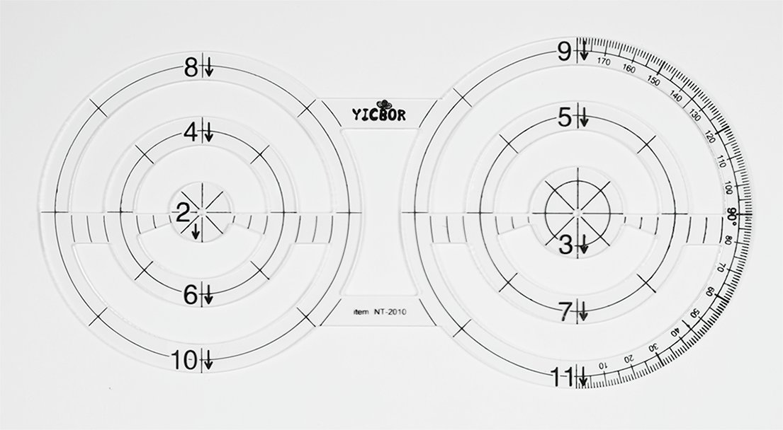 Regla círculos dobles 099241C