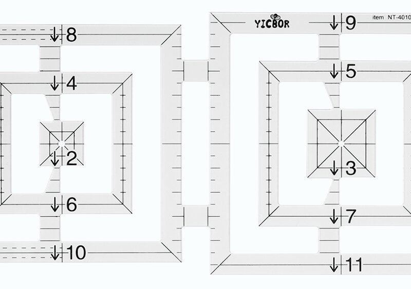 Regla cuadrados dobles 099241E