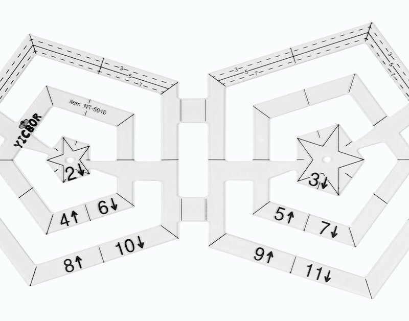 Regla pentágonos dobles 099241F
