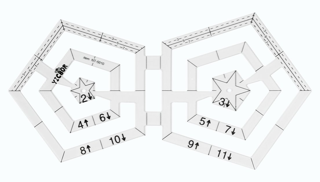 Regla pentágonos dobles 099241F