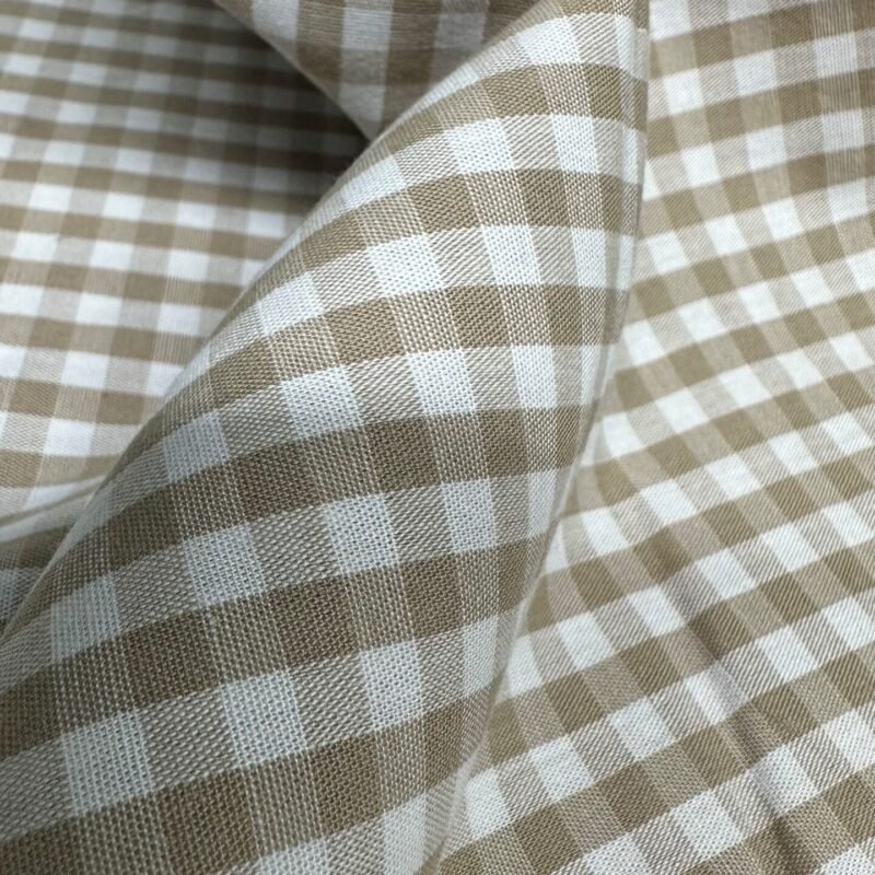 TEJIDO VICHY COLOR BEIGE 2004