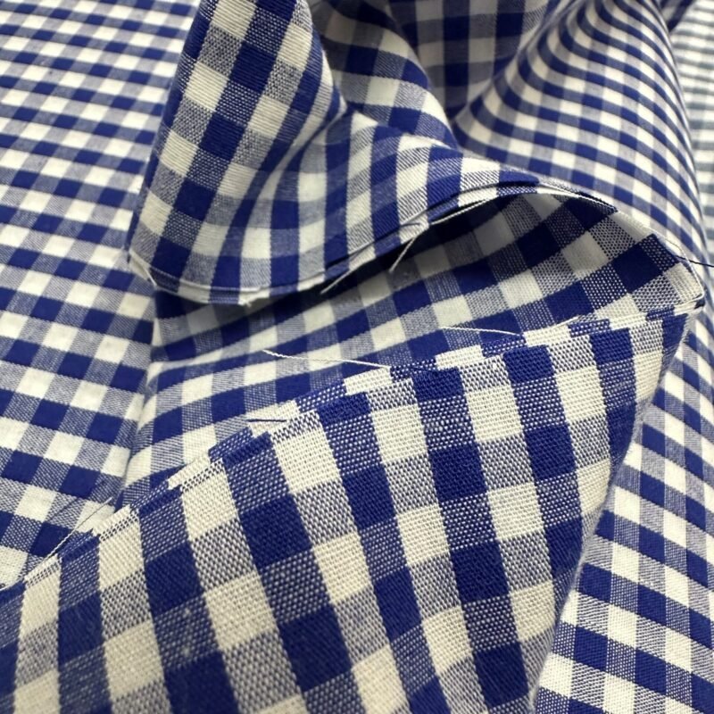 TEJIDO VICHY COLOR AZUL 5015