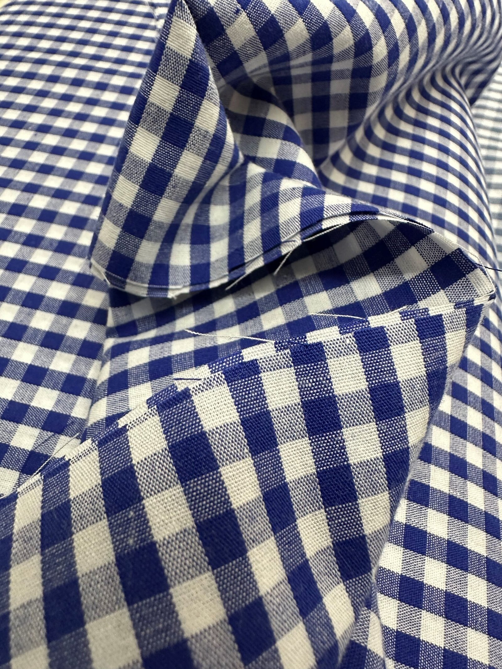 TEJIDO VICHY COLOR AZUL 5015