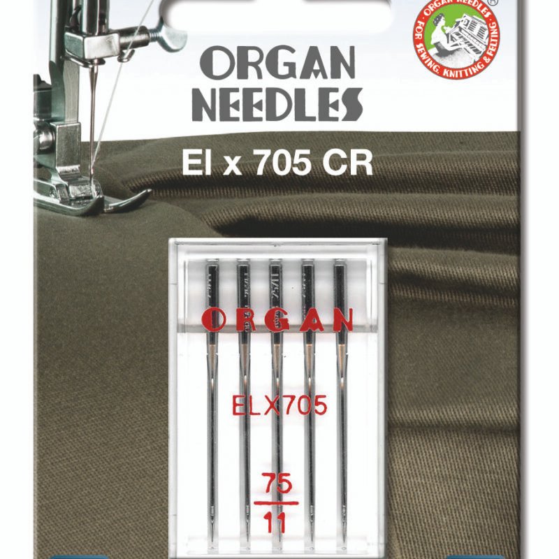 Agujas para Maquina de coser ORGAN CHROMIUM EL × 705 CR  75-Ref.5486075BL