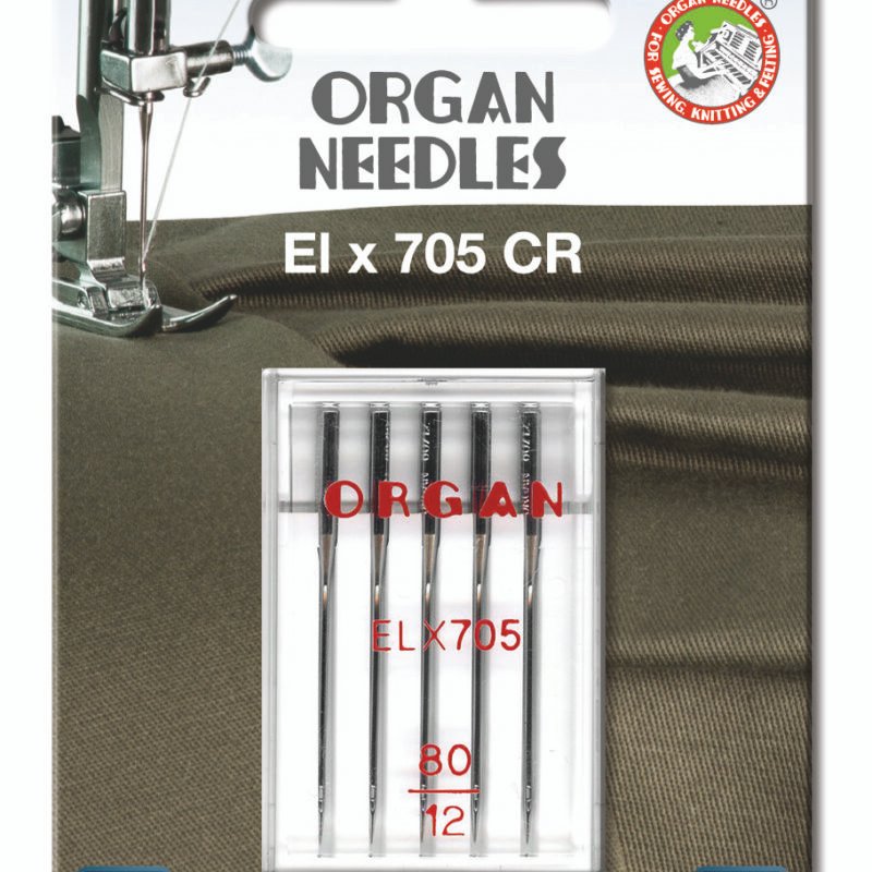 Agujas para Maquina de coser ORGAN CHROMIUM EL × 705 CR  80-Ref.5486080BL