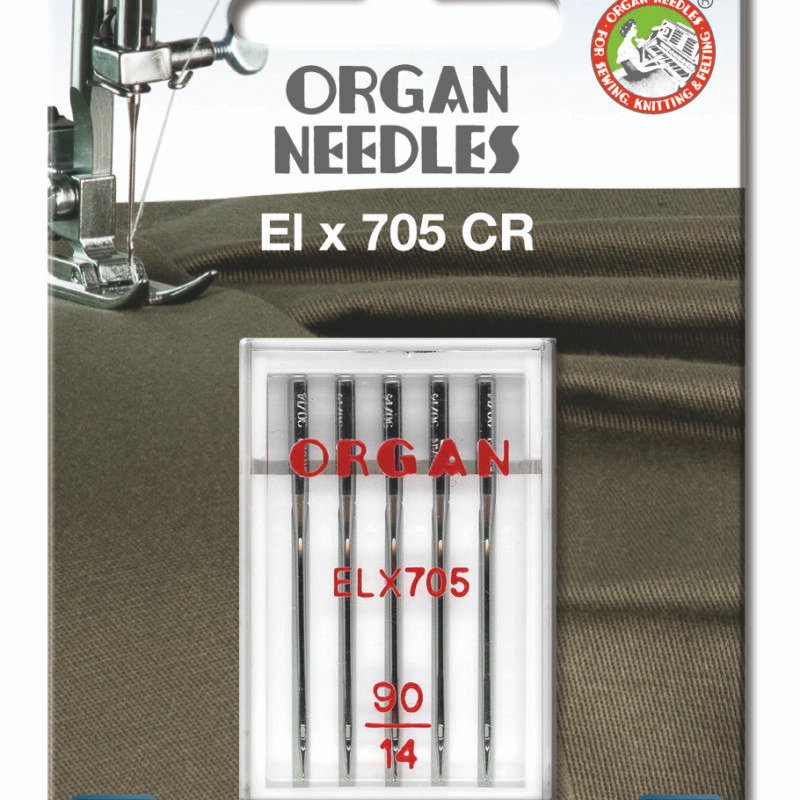 Agujas para Maquina de coser ORGAN CHROMIUM EL × 705 CR  90-Ref.5486090BL