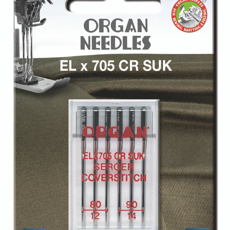 Agujas para Maquina de coser ORGAN CHROMIUM EL × 705 CR  80,90-Ref.5487000BL