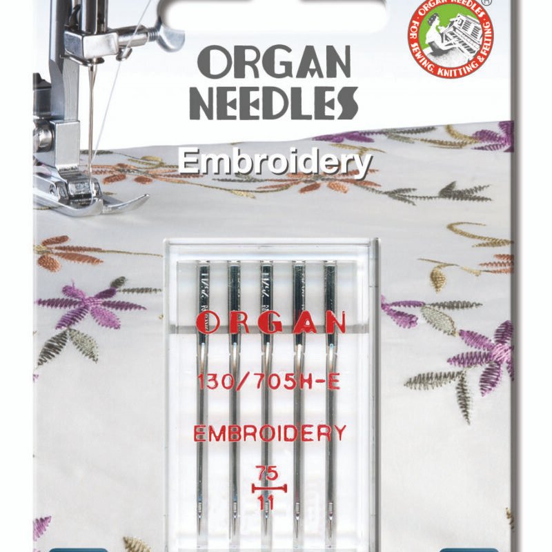 Agujas para Maquina de coser ORGAN EMBROIDERY 130/705H-E  75-Ref.5470075BL