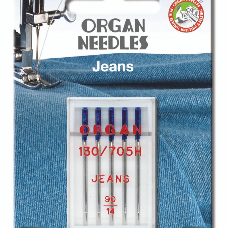 Agujas para Maquina de coser ORGAN JEANS 130/705 H  90-Ref.5524090BL