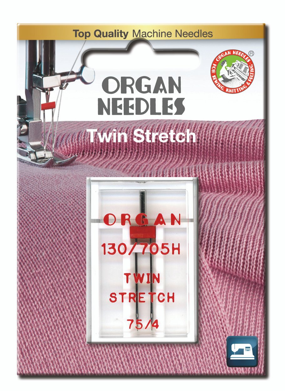 Agujas para Maquina de coser ORGAN TWIN STRETCH 130-705H 75-Ref.5102057BL