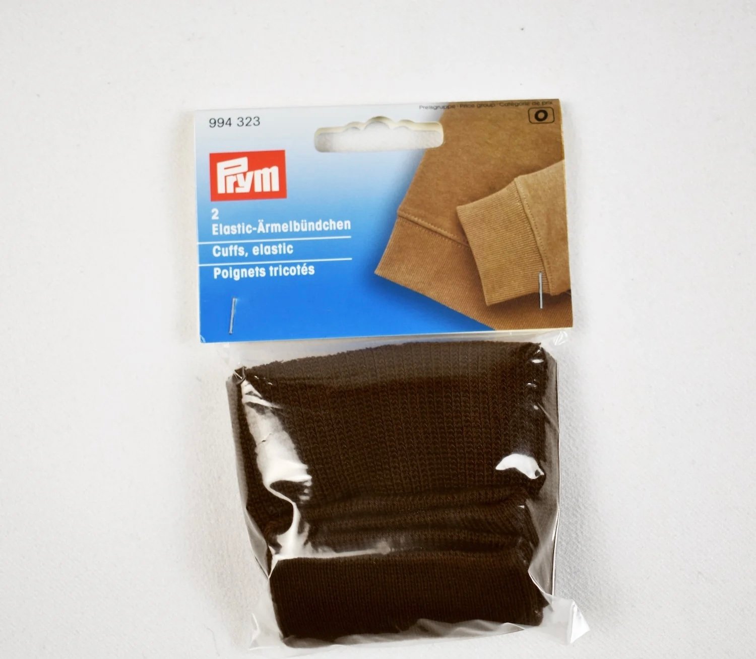 Puños punto elástico Marrón 9cm Prym 994323