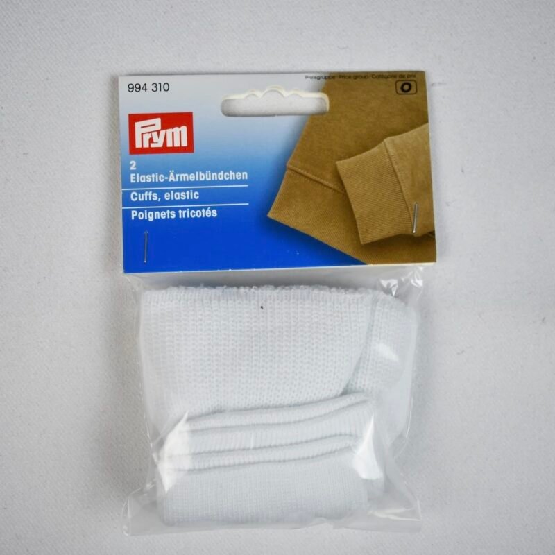 Puños punto elástico Blanco 9cm Prym 994310