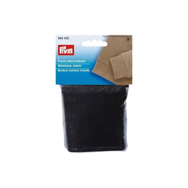 Tira punto elástico Negro 6,5cm Prym 994400
