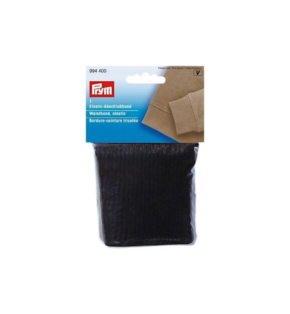 Tira punto elástico Negro 6,5cm Prym 994400