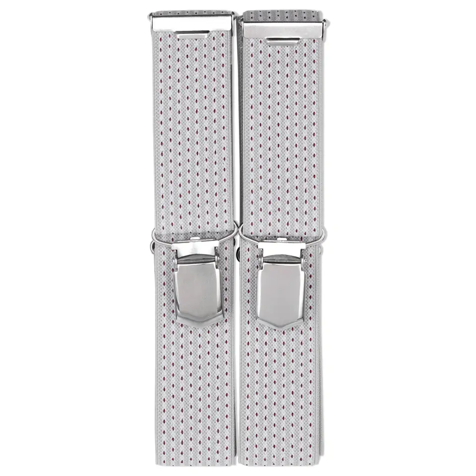 Tirantes 30mm/120cm gris/rojo 1pz Prym 944191