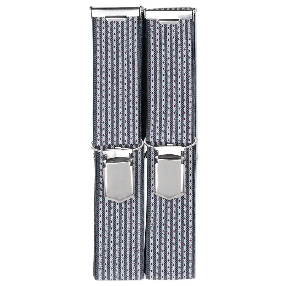 Tirantes 30mm/120cm gris osc./rojo1pz Prym 944192