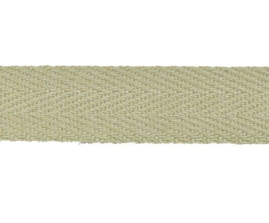 Cinta rígida espiga lisa algodón 2.5 cm. Beige